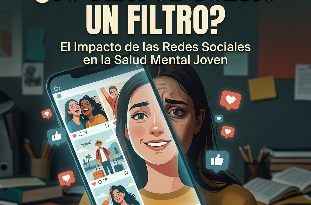 La vida detrás del filtro: El impacto de las redes sociales en la salud mental joven