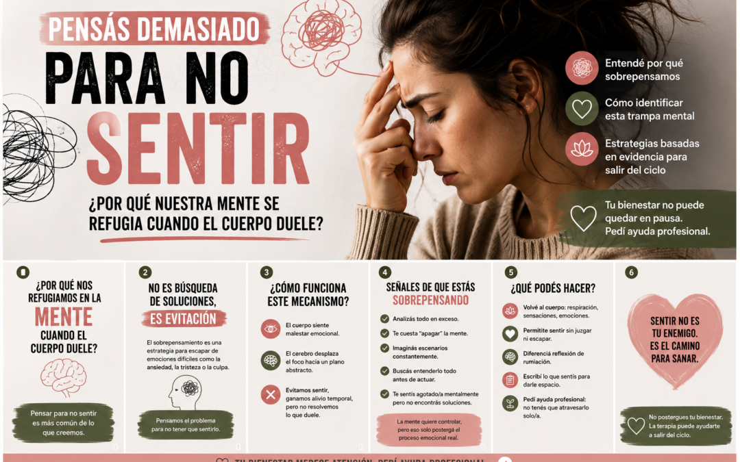 Pensar demasiado también puede ser una forma de no sentir
