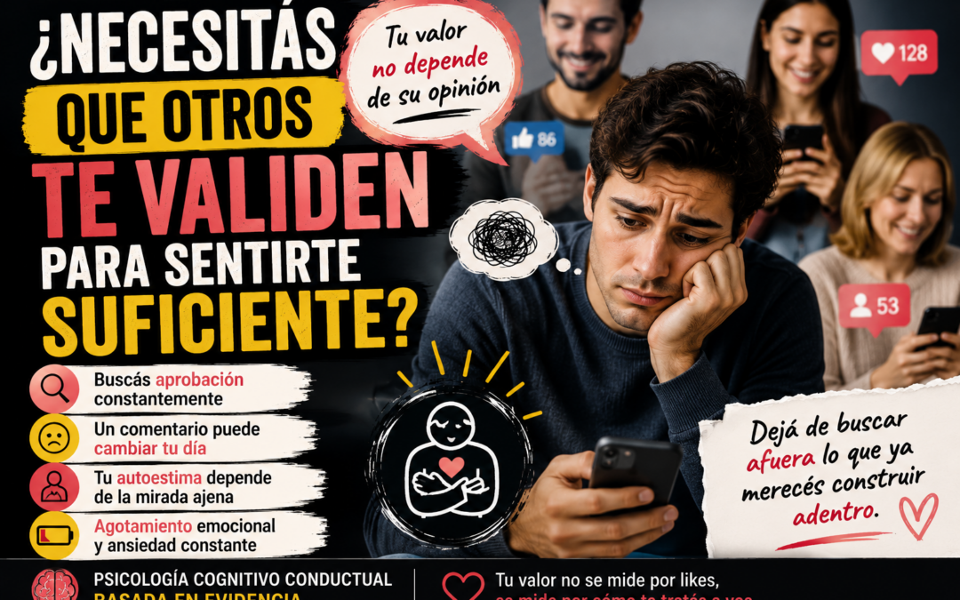 Necesidad de validación: por qué tu autoestima depende tanto de los demás