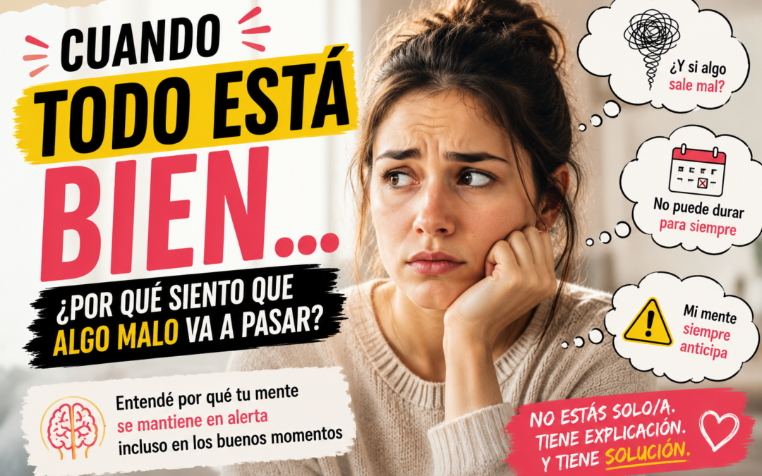 Cuándo todo está bien, ¿por qué siento que algo malo va a pasar?