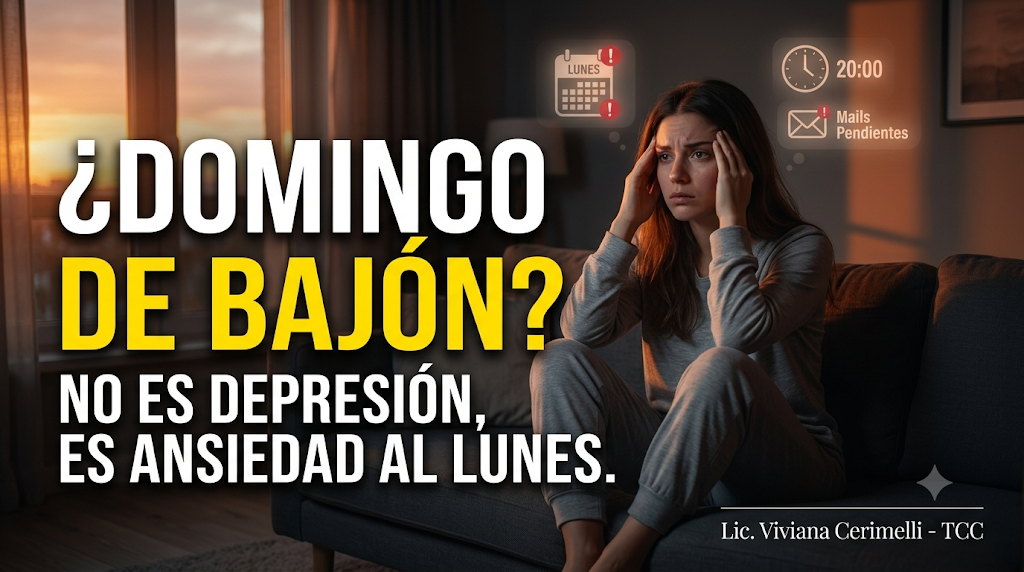 El “bajón” del domingo a la tarde: ¿Depresión o ansiedad?