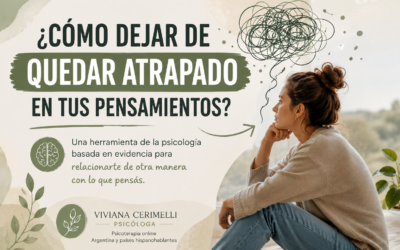 ¿Cómo dejar de quedar atrapado en tus pensamientos? Qué es la defusión cognitiva
