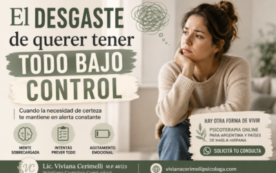 El desgaste de querer tener todo bajo control